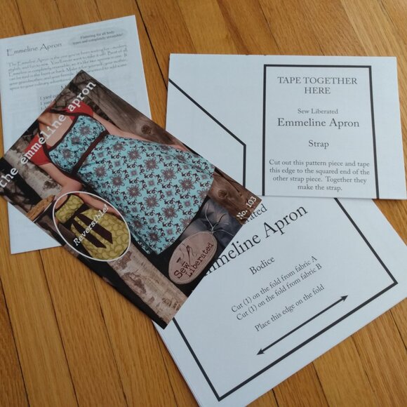 Reversible Apron Sewing Pattern UNCUT Baking Cooking Kitchen - Picture 6 of 9